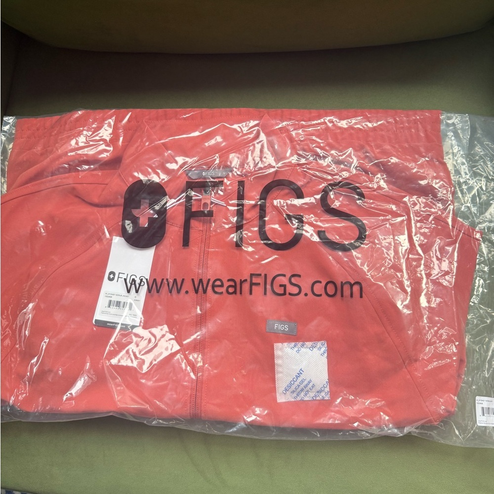 FIGS WOMENS SYDNEY SCRUB JACKET SMALL SPICED CIDER